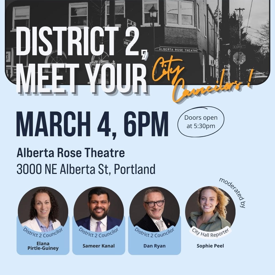 ECNA PDX - Distric 2: Meet Your Counselors Event Flyer